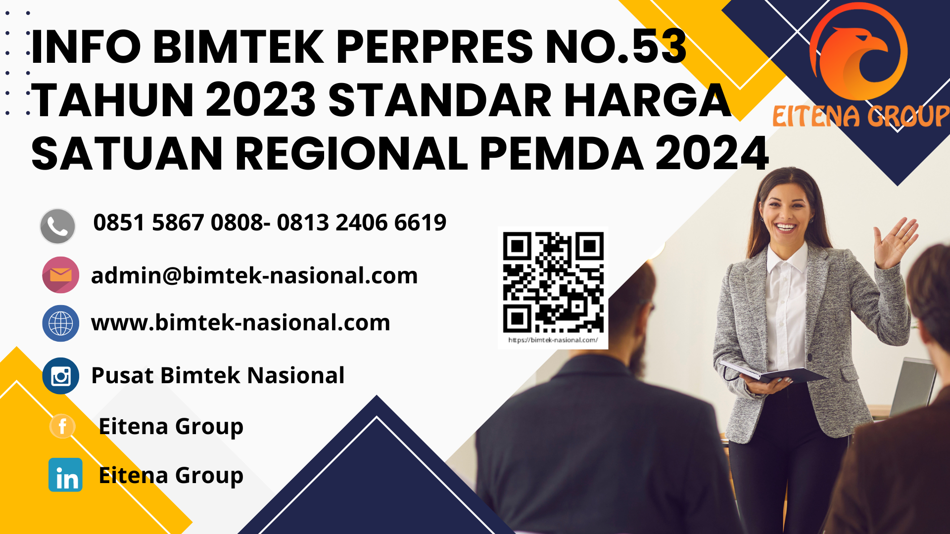 INFO BIMTEK PERPRES NO.53 TAHUN 2023 STANDAR HARGA SATUAN REGIONAL PEMDA 2024