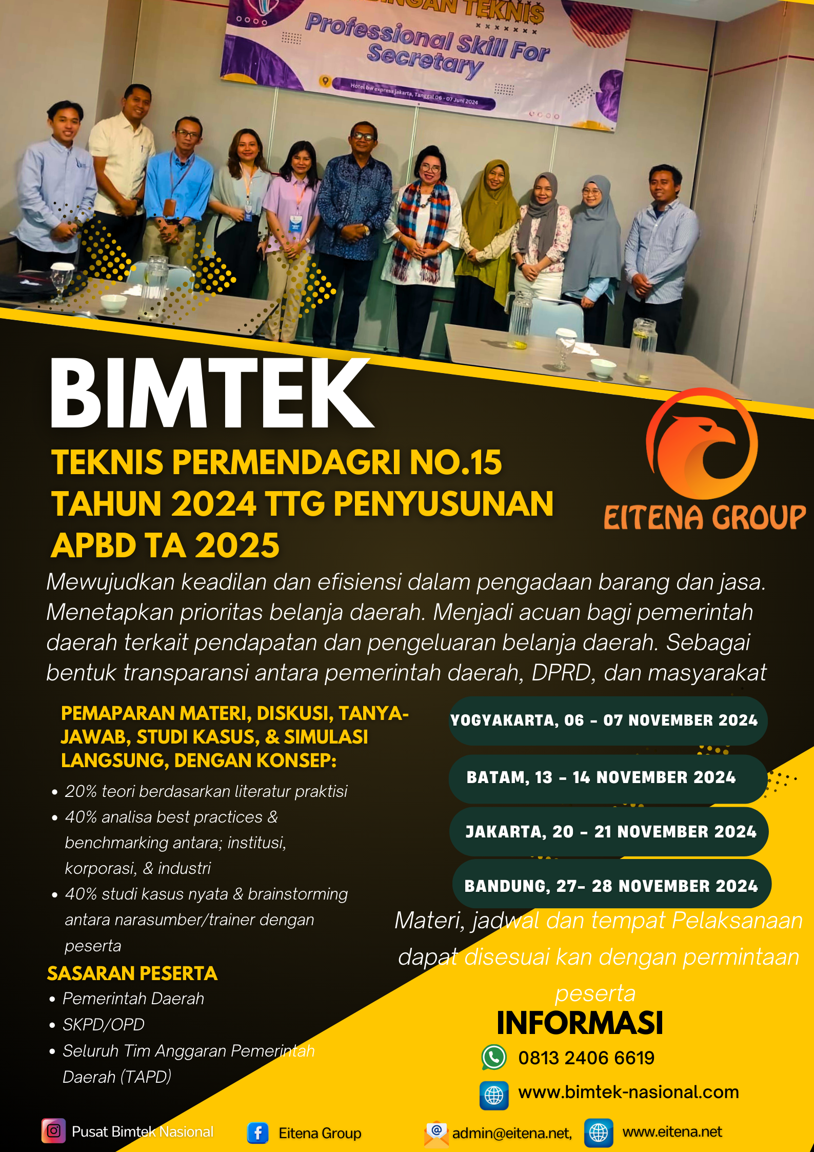 BIMTEK TEKNIS PERMENDAGRI NO.15 TAHUN 2024 TTG PENYUSUNAN APBD TA 2025