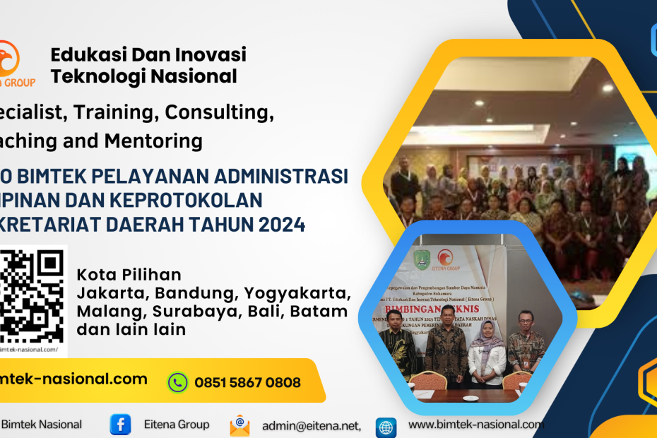 Info Bimtek Pelayanan Administrasi Pimpinan Dan Keprotokolan Sekretariat Daerah Tahun 2024