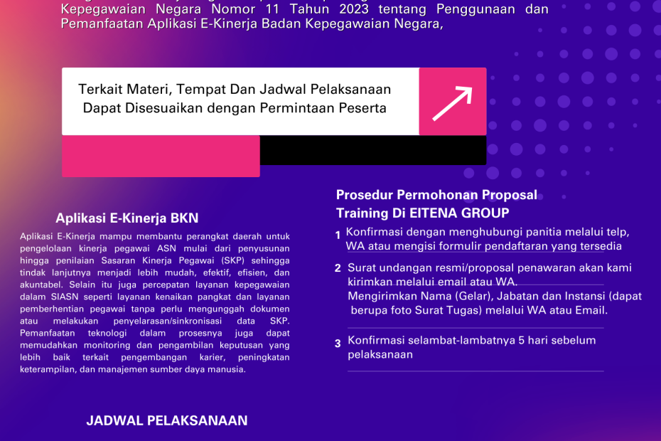 Bimtek Praktek Pengunaan Aplikasi E Kinerja BKN 2024 2025