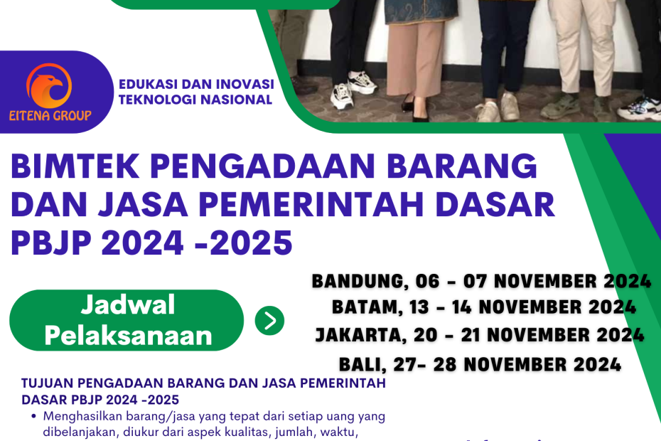 BIMTEK PENGADAAN BARANG DAN JASA PEMERINTAH DASAR PBJP 2024 2025
