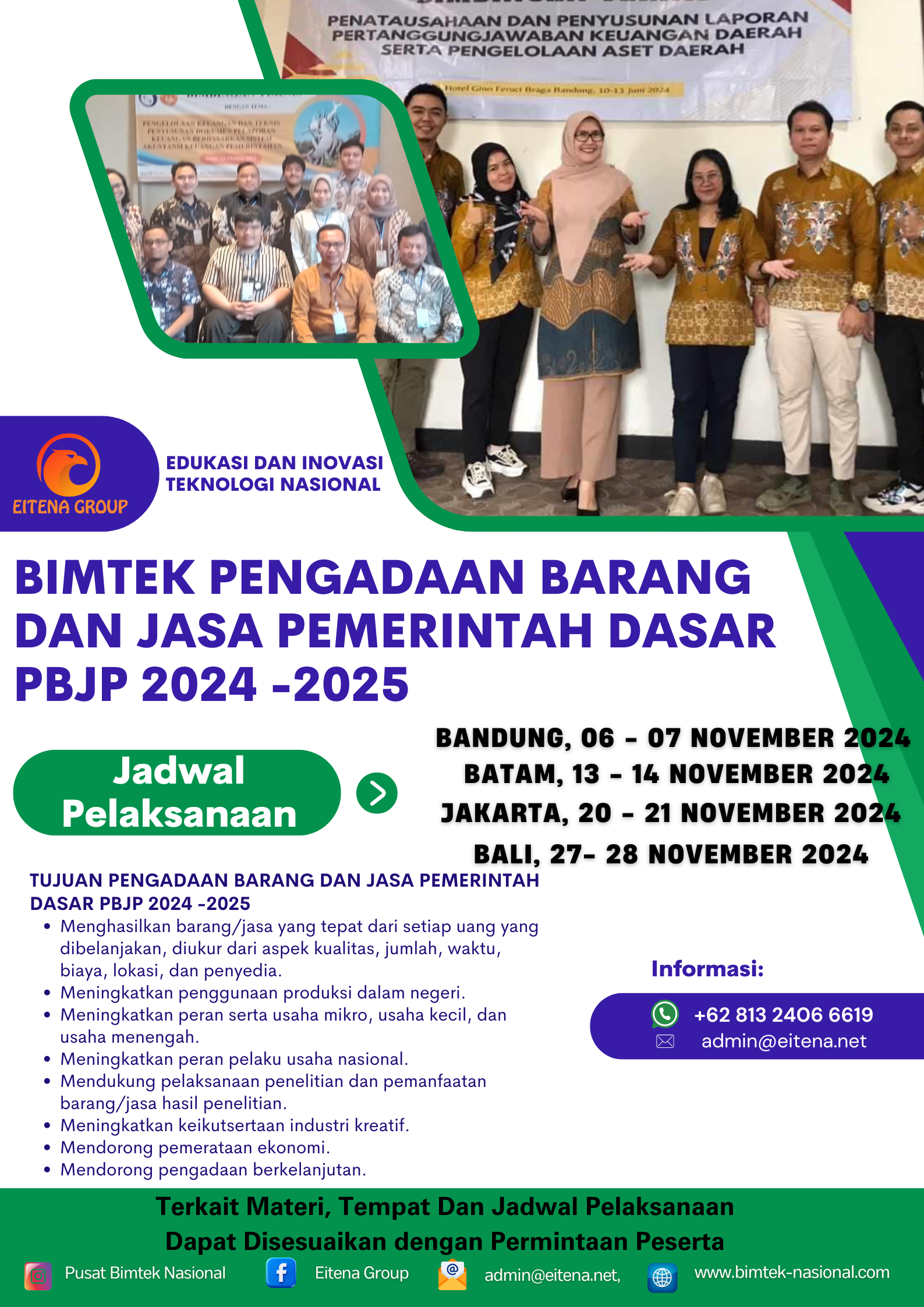 BIMTEK PENGADAAN BARANG DAN JASA PEMERINTAH DASAR PBJP 2024 2025