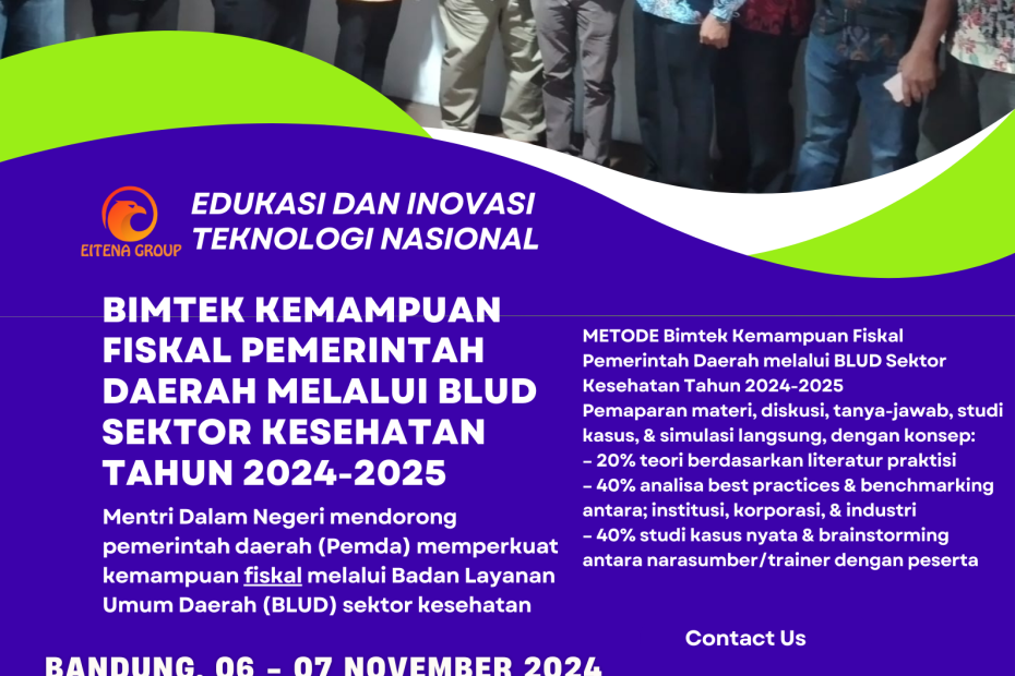 Bimtek Kemampuan Fiskal Pemerintah Daerah melalui BLUD Sektor Kesehatan Tahun 2024 2025
