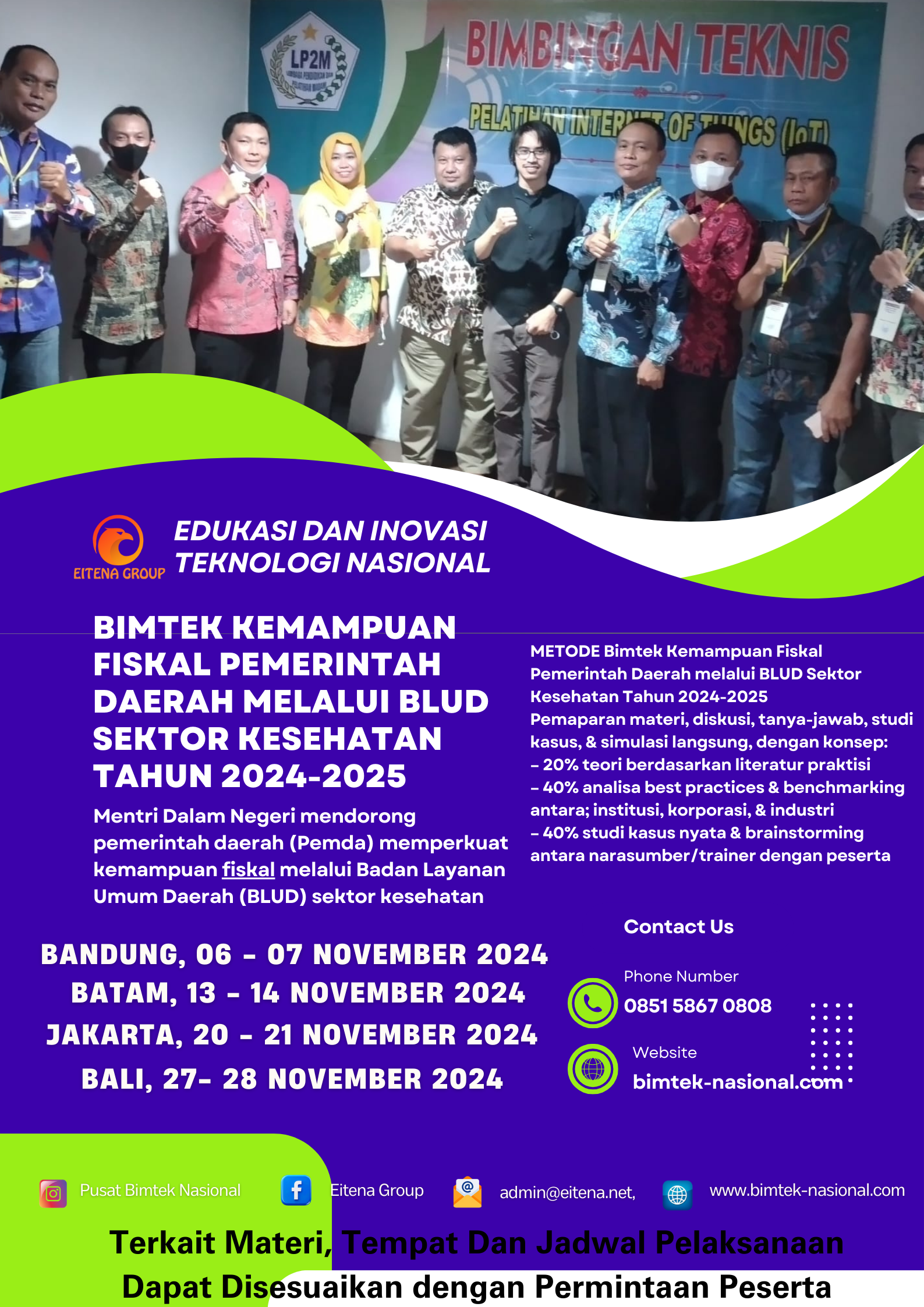 Bimtek Kemampuan Fiskal Pemerintah Daerah melalui BLUD Sektor Kesehatan Tahun 2024 2025