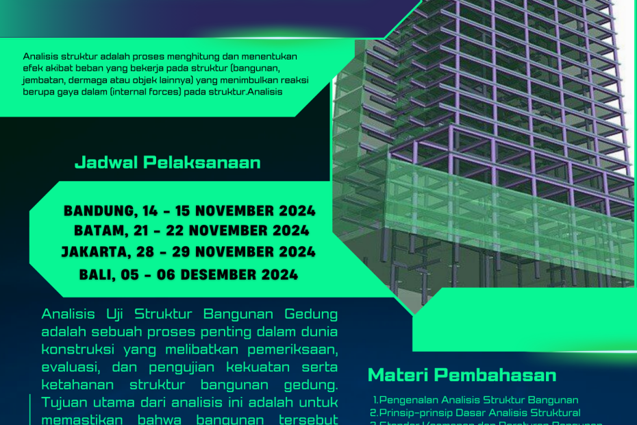 BIMTEK PELATIHAN ANALISIS UJI STRUKTUR BANGUNAN GEDUNG TAHUN 2024-2025