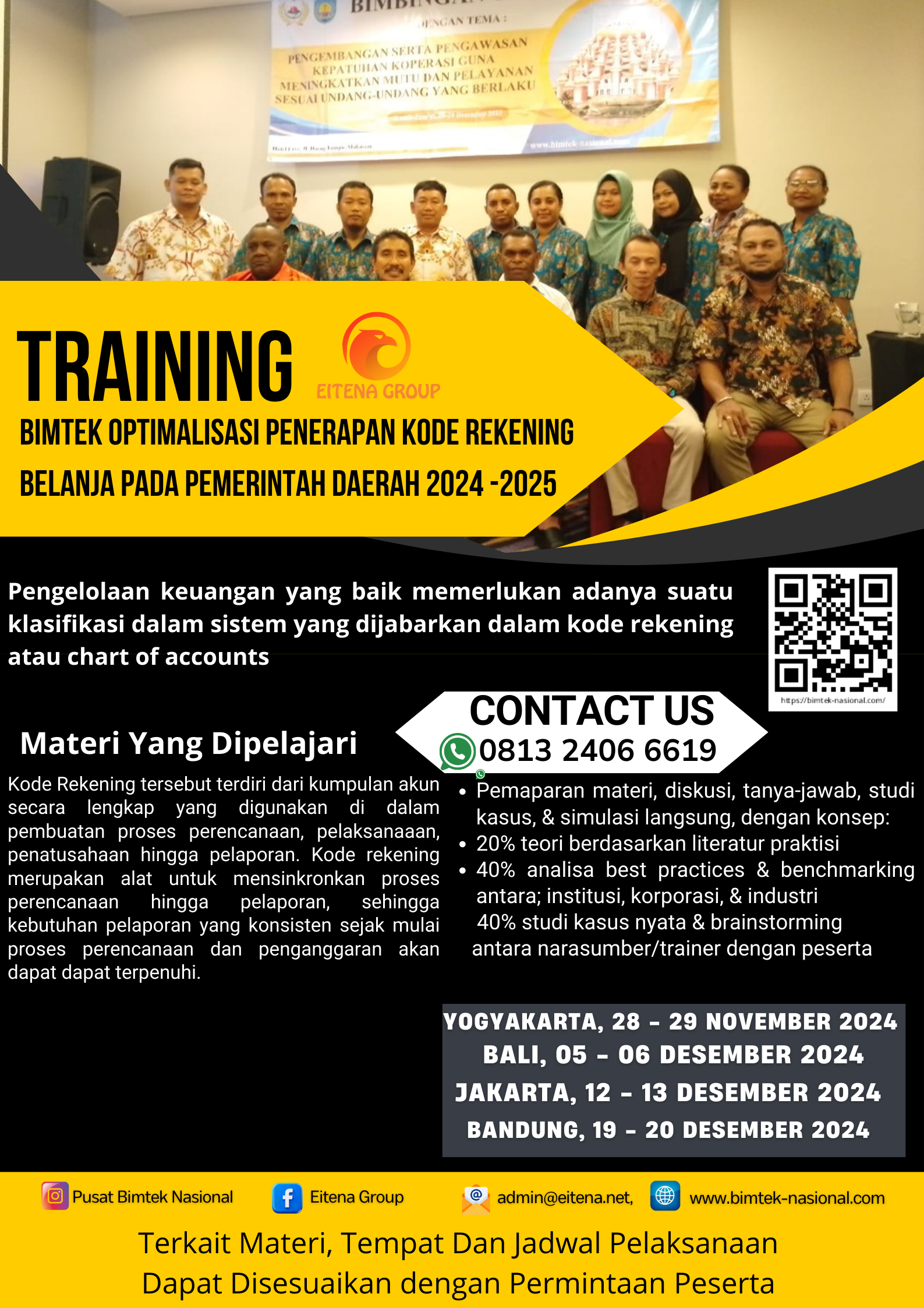 BIMTEK OPTIMALISASI PENERAPAN KODE REKENING BELANJA PADA PEMERINTAH DAERAH 2024 2025