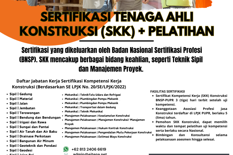 Sertifikasi Tenaga Ahli Konstruksi SKK Dan Pelatihan