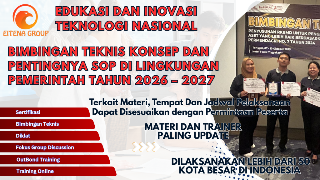 Bimbingan Teknis Konsep dan Pentingnya SOP di Lingkungan Pemerintah tahun 2026 – 2027