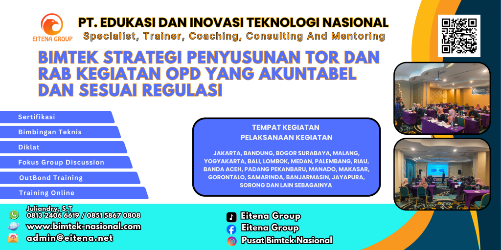 Bimtek Strategi Penyusunan TOR dan RAB Kegiatan OPD yang Akuntabel dan Sesuai Regulasi