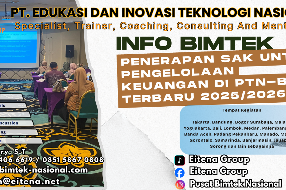 Bimtek Penerapan SAK untuk Pengelolaan Keuangan di PTN-BH Terbaru 2025/2026