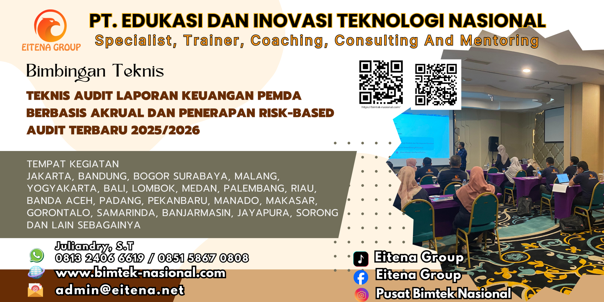 Pelatihan Teknis Audit Laporan Keuangan Pemda Berbasis Akrual dan Penerapan Risk-Based Audit Terbaru 2025/2026