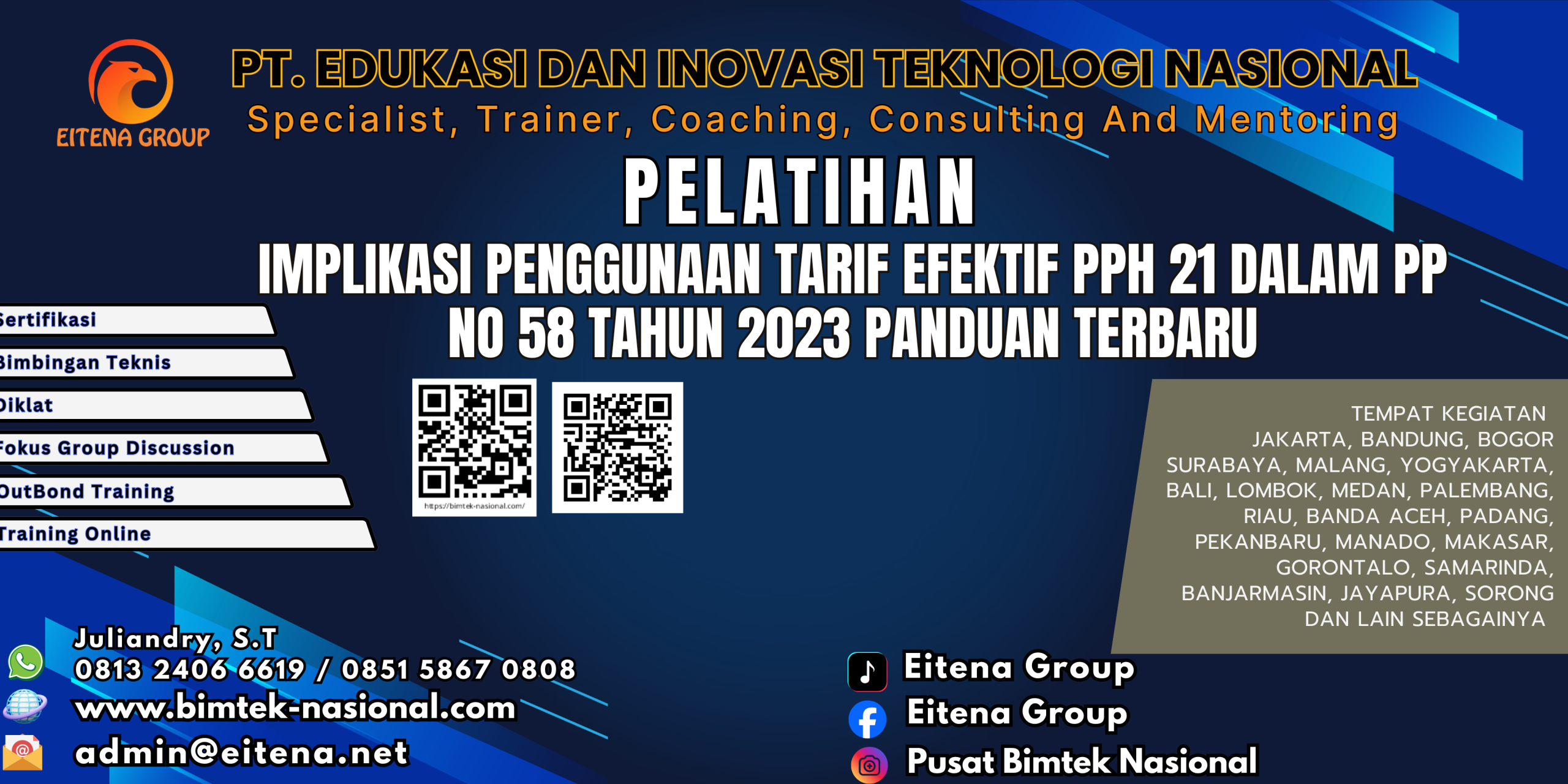 Pelatihan Implikasi Penggunaan Tarif Efektif PPh 21 dalam PP No 58 Tahun 2023 Panduan Terbaru