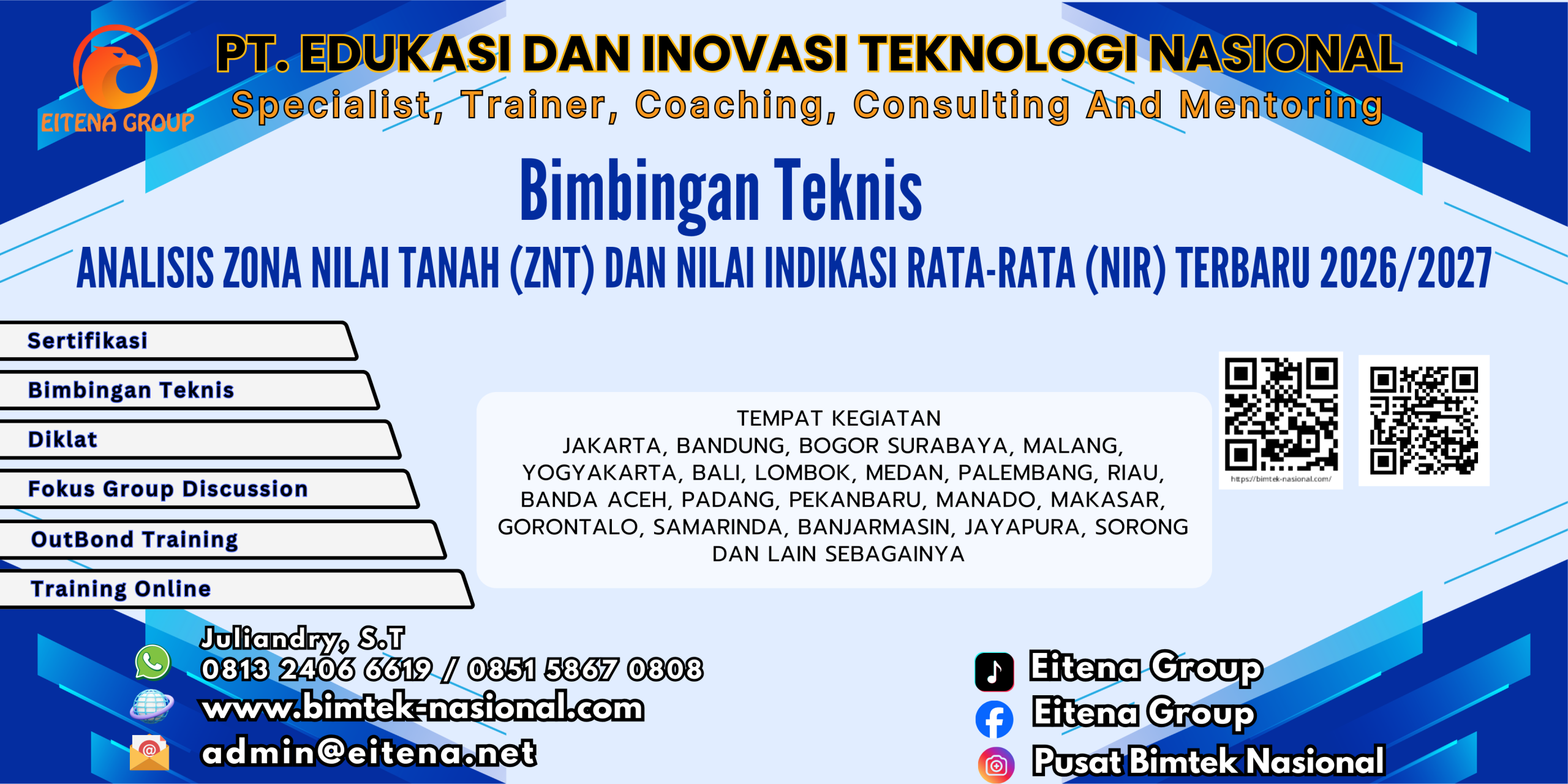 Pelatihan Analisis Zona Nilai Tanah (ZNT) dan Nilai Indikasi Rata-rata (NIR) Terbaru 2025/2026