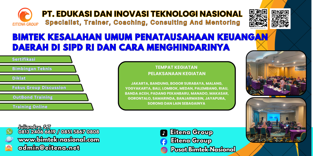 Bimtek Kesalahan Umum Penatausahaan Keuangan Daerah di SIPD RI dan Cara Menghindarinya