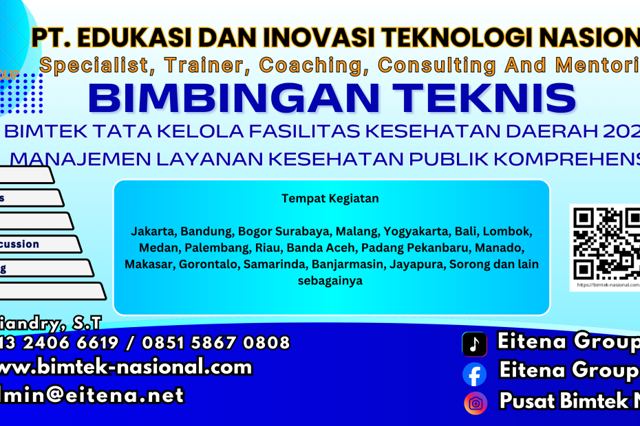 Bimtek Tata Kelola Fasilitas Kesehatan Daerah 2026 – Manajemen Layanan Kesehatan Publik Komprehensif