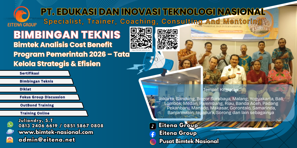 Bimtek Analisis Cost Benefit Program Pemerintah 2026 – Tata Kelola Strategis & Efisien