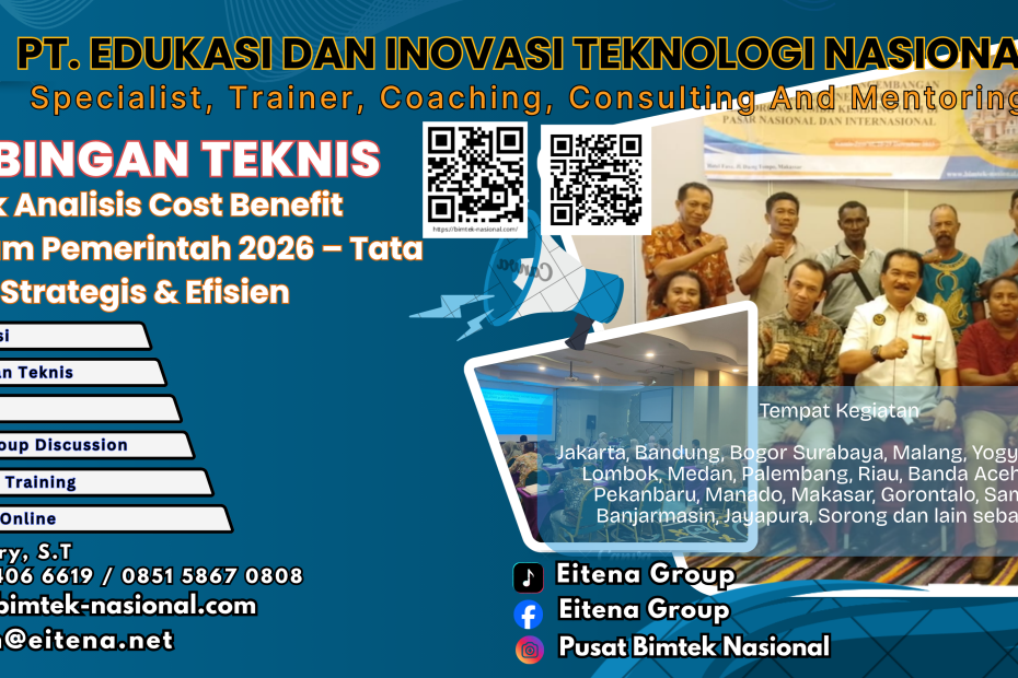 Bimtek Analisis Cost Benefit Program Pemerintah 2026 – Tata Kelola Strategis & Efisien