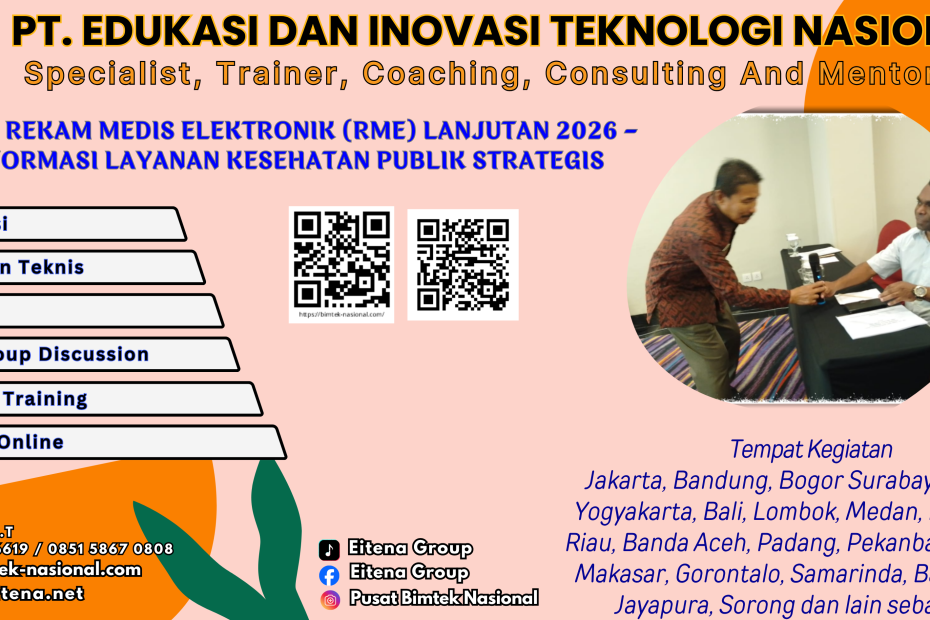 Bimtek Rekam Medis Elektronik (RME) Lanjutan 2026 – Transformasi Layanan Kesehatan Publik Strategis