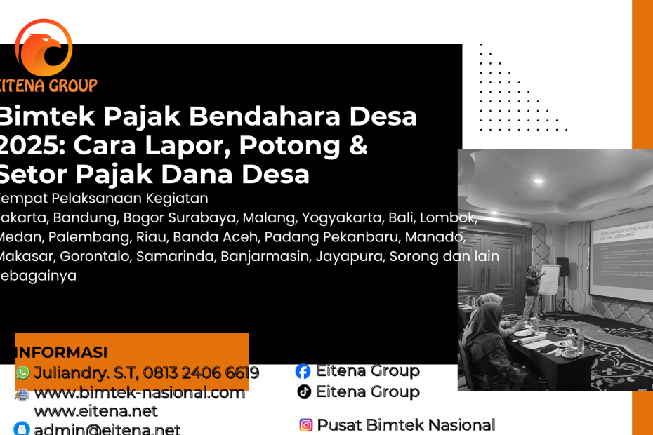 Bimtek Pajak Bendahara Desa 2025: Cara Lapor, Potong & Setor Pajak Dana Desa