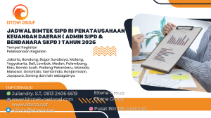 Jadwal Bimtek SIPD RI Penatausahaan Keuangan Daerah ( Admin SIPD & Bendahara SKPD ) Tahun 2026