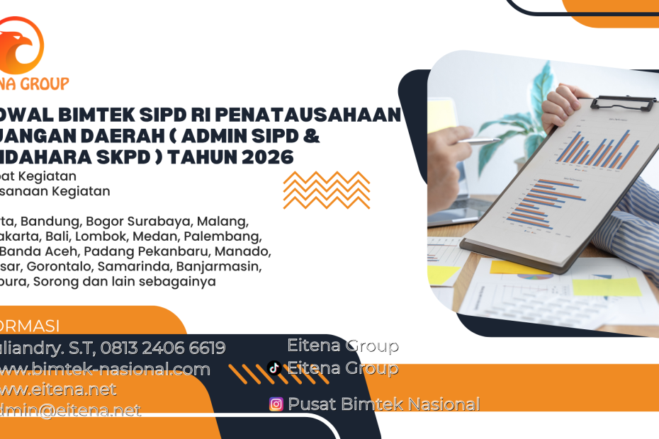Jadwal Bimtek SIPD RI Penatausahaan Keuangan Daerah ( Admin SIPD & Bendahara SKPD ) Tahun 2026