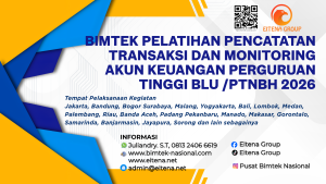 Bimtek Pelatihan Pencatatan Transaksi Dan Monitoring Akun Keuangan Perguruan Tinggi BLU /PTNBH 2026