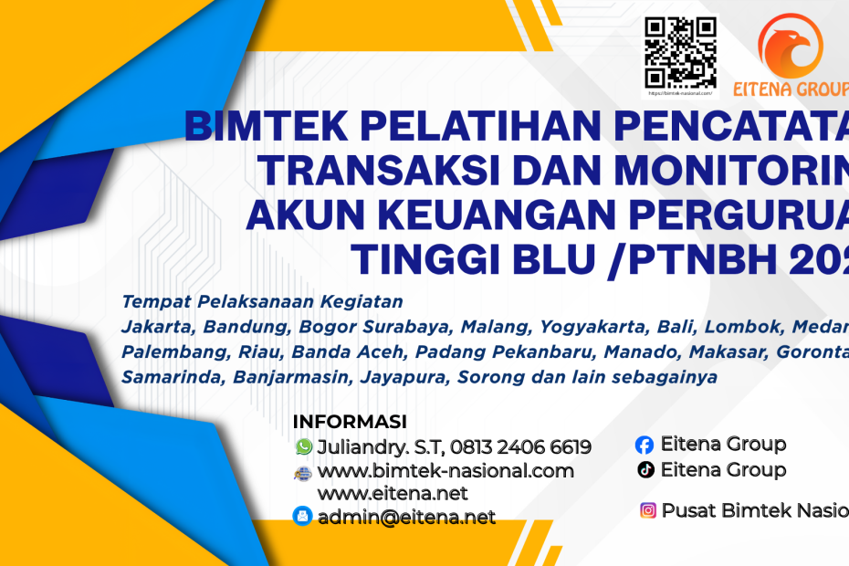 Bimtek Pelatihan Pencatatan Transaksi Dan Monitoring Akun Keuangan Perguruan Tinggi BLU /PTNBH 2026