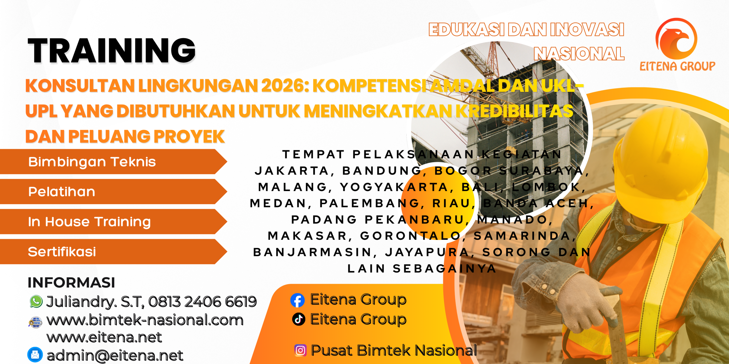 Bimtek Konsultan Lingkungan 2026: Kompetensi AMDAL dan UKL-UPL yang Dibutuhkan untuk Meningkatkan Kredibilitas dan Peluang Proyek