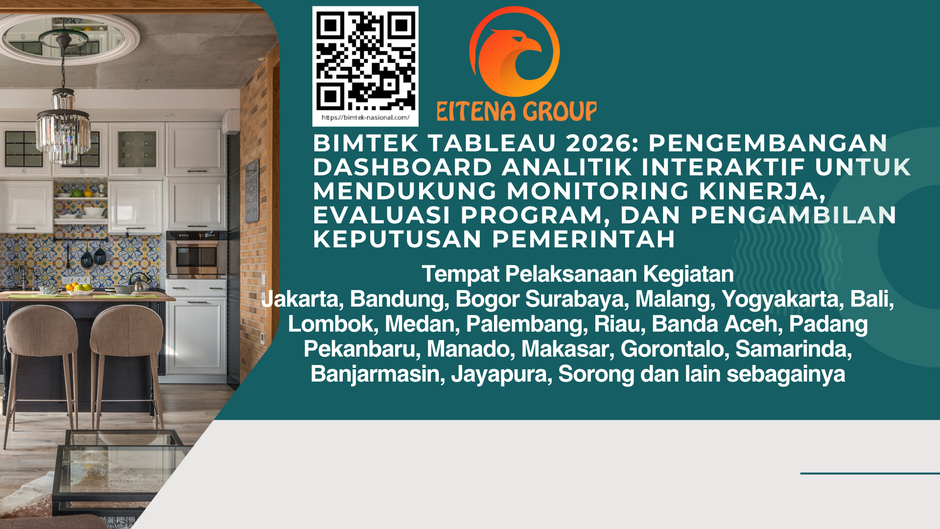 Bimtek Tableau 2026: Pengembangan Dashboard Analitik Interaktif untuk Mendukung Monitoring Kinerja, Evaluasi Program, dan Pengambilan Keputusan Pemerintah