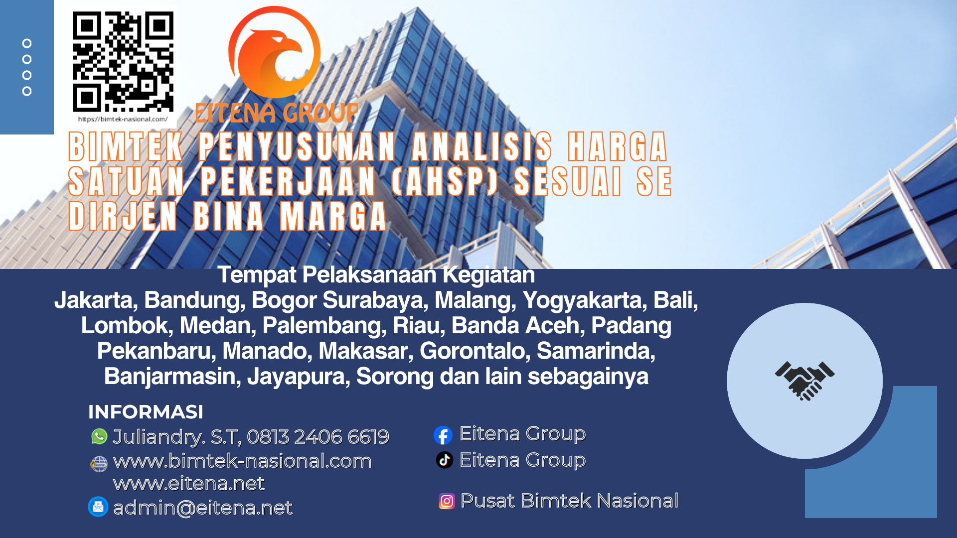 BIMTEK PENYUSUNAN ANALISIS HARGA SATUAN PEKERJAAN (AHSP) SESUAI SE DIRJEN BINA MARGA NOMOR 30 TAHUN 2025