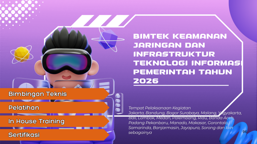 Bimtek Keamanan Jaringan dan Infrastruktur Teknologi Informasi Pemerintah Tahun 2026